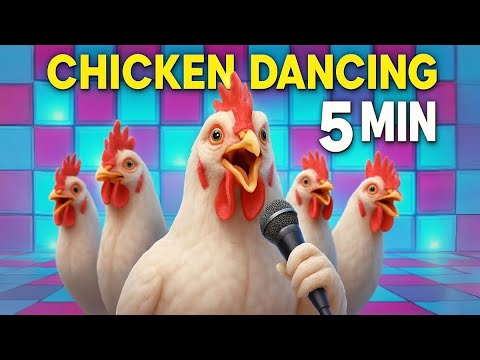 J. Geco - Chicken Dancing For 5 Minutes Straight | Chicken Song & Rooster dancing 2025 (Dj Music)