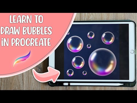 How to draw bubbles in Procreate