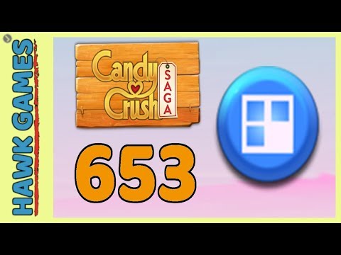 Candy Crush Saga Level 653 (Jelly level) - 3 Stars Walkthrough, No Boosters