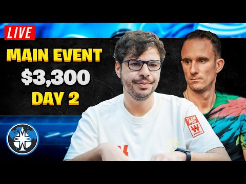 Merit Poker LIVE $3,300 MAIN EVENT - DAY2!