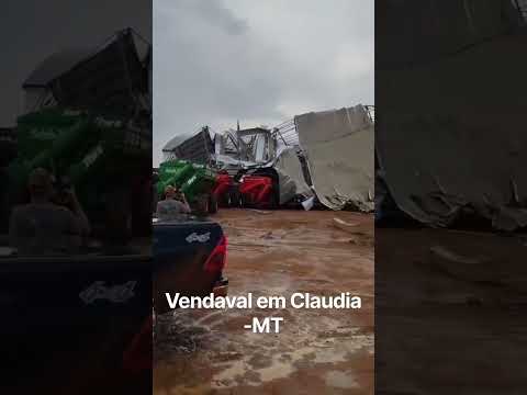 Vendaval ocorrido em Claudia, Mato Grosso!!!