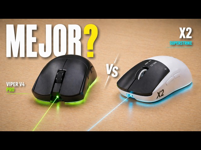 Vídeo relacionado con Razer Viper V4 Pro - Ratón Gaming para Esports simétrico inalámbric - Ultraligero 49 g - HyperSpeed Gen-2 con frecuencia de sondeo 8 KHz - Sensor Focus Pro 50K - Rueda de óptica - PC/Mac | Negro