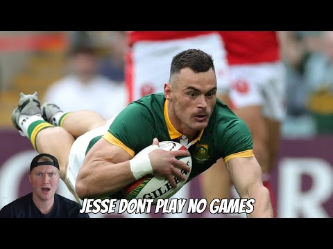 Reaction to Jesse Kriel Is A Super Human - Springbok Rugby Machine