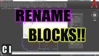 AutoCAD How to Rename a Block - Plus more Block Tips! | 2 Minute Tuesday