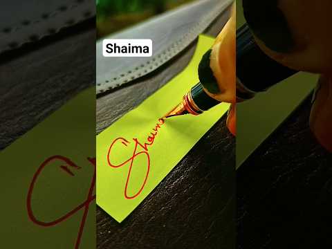 Shaima | Letter S signature | Signature ideas #calligraphy #signature #signaturestyle #handwriting