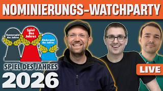 Spiel des Jahres 2026 - Watchparty zur Nominierung mit Flo, Carl & Ben