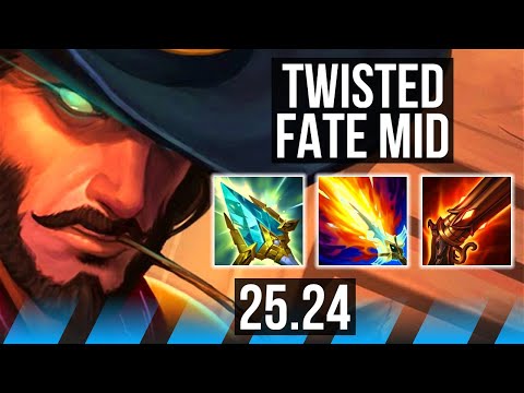 TWISTED FATE vs SYLAS (MID) | Good KDA: 9/1/12 | KR Master | 25.24