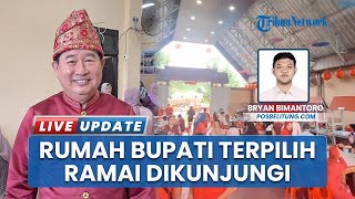 Rumah Bupati Beltim Terpilih Kamarudin Muten Ramai Dikunjungi Warga saat Imlek meski Diguyur Hujan