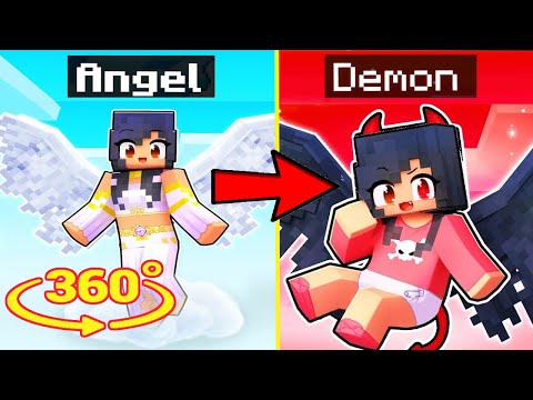 APHMAU - FROM ANGEL TO DEMON in Minecraft 360°!