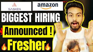 Sasken, Amazon Biggest Hiring Announced ! OFF Campus Drive For 2026, 2025, 2024 Batch | Fresher