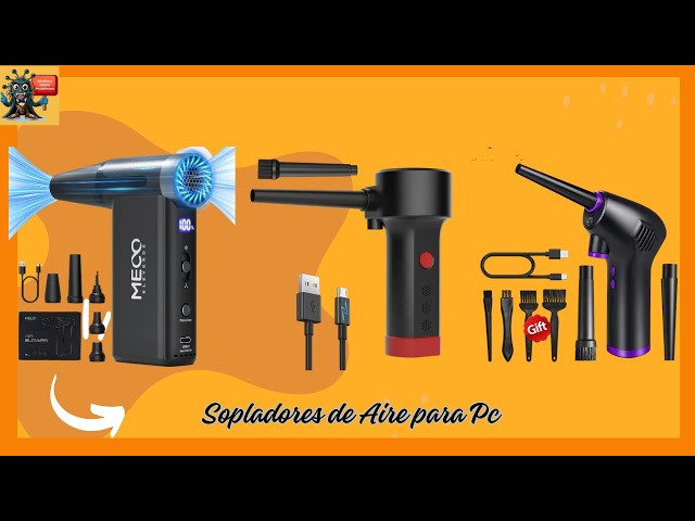 Vídeo relacionado con Soplador de Polvo Eléctrico,180000 RPM,2025 Aire Comprimido Limpieza PC con Luz Auxiliar LED Light/Potente 4 Velocidades/Iluminación para Ordenadores, Coches, Teclado