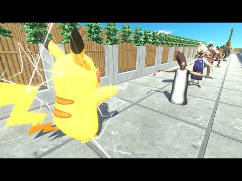 NEW UNIT | PIKACHU STAIR DEATH RUN - Animal Revolt Battle Simulator