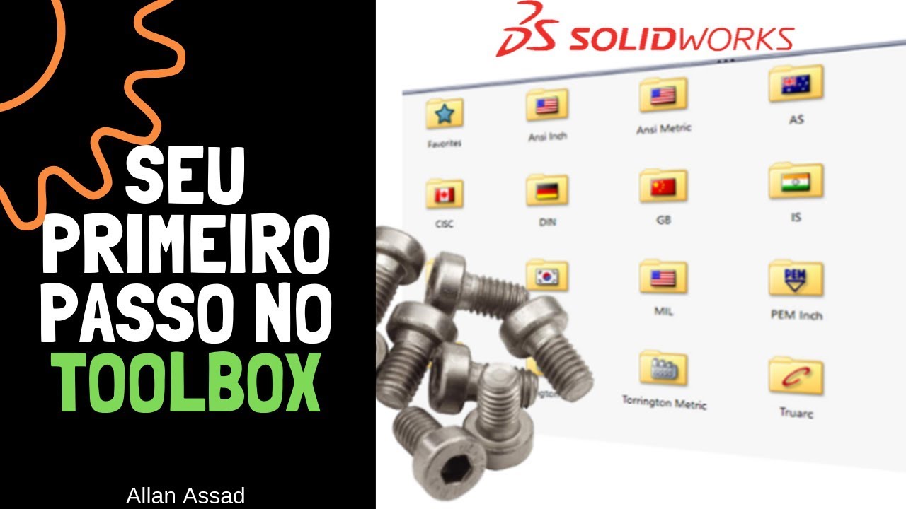 Primeio passo para iniciar no TOOLBOX -Solidworks 2019 | Allan Assad