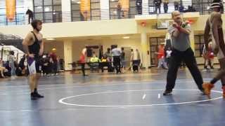preview picture of video 'Kolby Wrestling Sophomore year Mundy's Mill Tournament (Forest Park) Semi Finals'