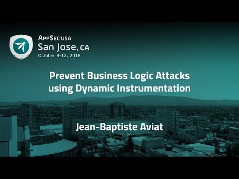 Image thumbnail for talk Prevent Business Logic Attacks using Dynamic Instrumentation