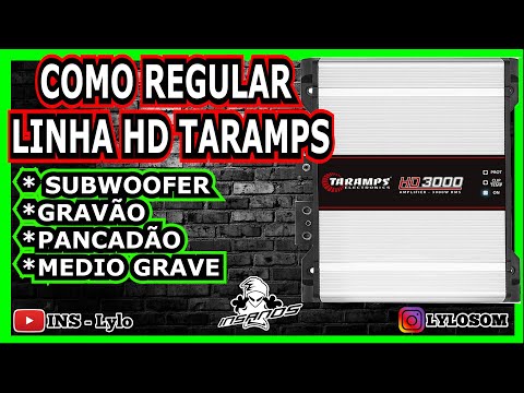 How to adjust TARAMPS HD Module - HIGH PASS - LOW PASS - BASS BOOST - for recording punch