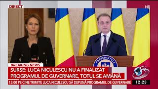 Surse: Luca Niculescu nu a finalizat programul de guvernare, totul se amână