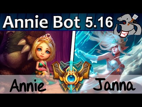Annie Bot - Annie/Ashe vs Janna/Vayne - Support - Challenger S5 | 284