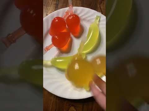 Jelly fruits #satisfying #jelly #asmr #shorts