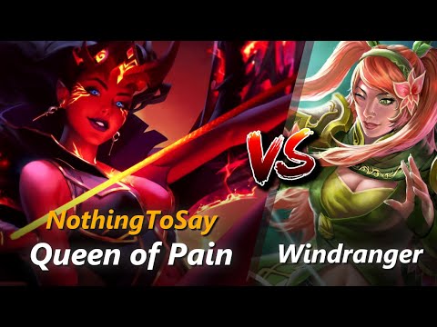 How to Queen of Pain mid vs Windranger (feat. NothingToSay) | First 10 minutes
