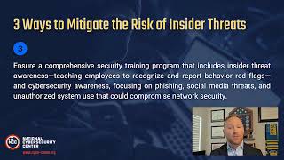 Cybersecurity for Small Businesses - Insider Threat, Max Shier, Vice President and CISO, Optiv