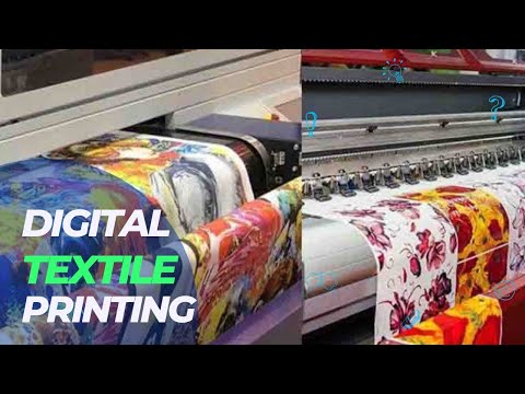 Digital Textile printing Method step by step / Dye Sublimation printing.