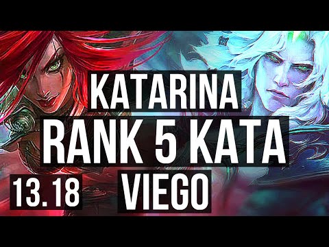 KATARINA vs VIEGO (MID) | Rank 5 Kata, Quadra, 17/2/11, Legendary, 1.9M mastery | JP Master | 13.18