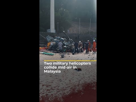 Two military helicopters collide mid-air in Malaysia | Al Jazeera Newsfeed