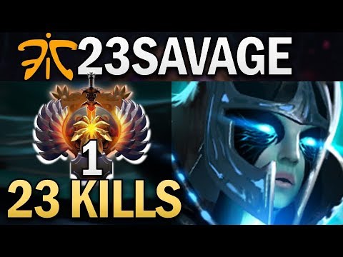FNATIC.23SAVAGE PHANTOM ASSASSIN WITH 23 KILLS - DOTA 2 GAMEPLAY