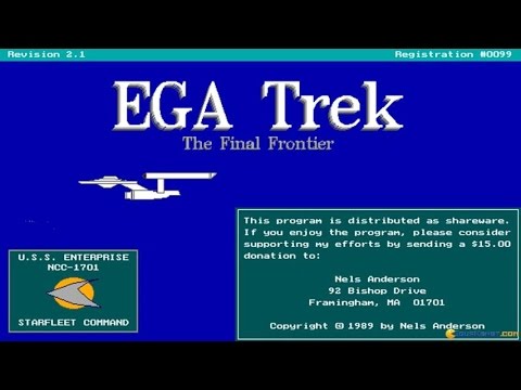 Ega Trek gameplay (PC Game, 1992)