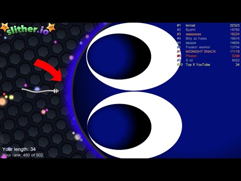 Slither.io A.I Skeleton Vs Giant Snake - Epic Skin Slitherio Vip Best Gameplay - Infinity Score