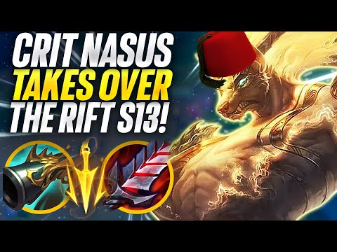 Crit Nasus Takes over the rift! Season 13 Full Crit Nasus Gameplay | Carnarius | League of Legends