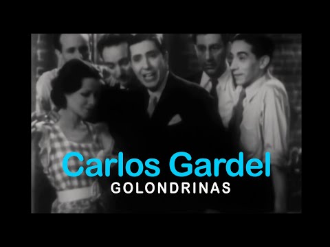 Carlos Gardel - Golondrinas - (Video oficial de la película "El Tango en Broadway)