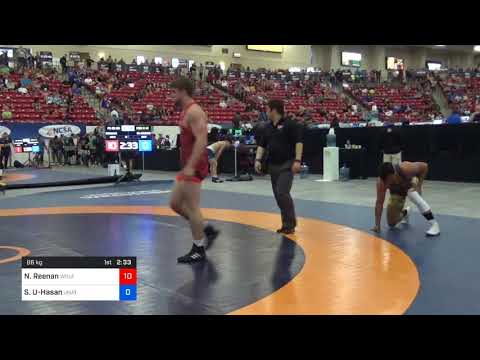 2018 Marine Corps US Open/Senior Men's Freestyle 86 Con 8 #1 - Nick Reenan (Wolf) Vs. Syed Ul-Hasa