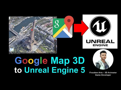 Google Map 3D to Unreal Engine 5 Preview - Full Tutorial April 2022