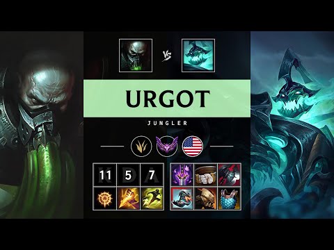 Urgot Jungle vs Hecarim - NA Master Patch 25.14