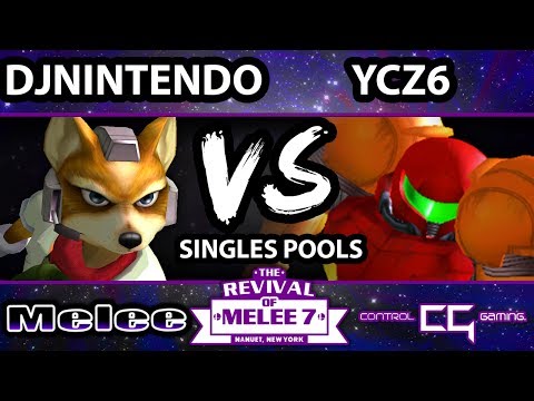 RoM 7 - CTRL | DJ Nintendo (Fox) Vs. YCZ6 (Samus) SSBM pools - Smash Melee