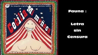 Cecilia - Fauna - Nuevo disco 2012 - Letra Original sin Censura - 3D &amp; HD
