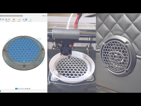 Make a Speaker Cover / Fusion 360 / 3D Printing