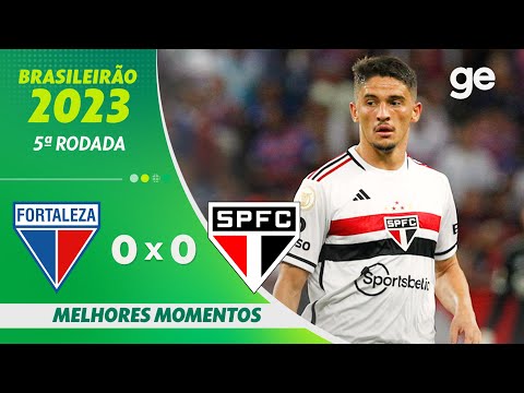 Gols e lances de Fortaleza x São Paulo