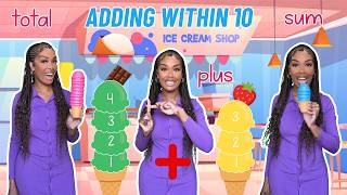 Adding within 10 | Math lesson| Learning with Ms  Houston