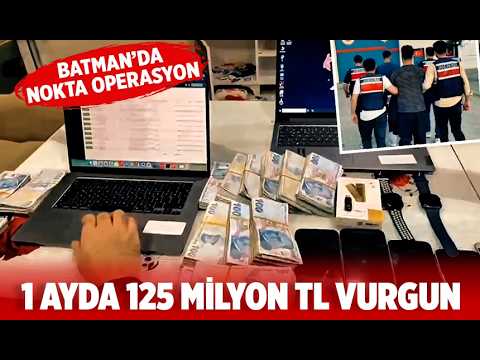 BATMAN’DA ‘IBAN’ ŞEBEKESİ ÇÖKERTİLDİ