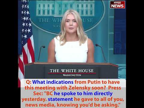 Trump: One gentlemen said meet in another month or two; Press Sec: Do you accept that as true?