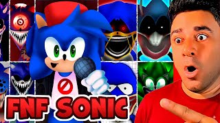 SPRUNKI OC Nova FASE 45 do SONIC FNF e TODAS AS FASE E SONIC SHIN PEIDÃO!! (Sprunki Incredibox)