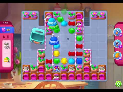 HomeScapes Level 8209 no boosters (18 moves)