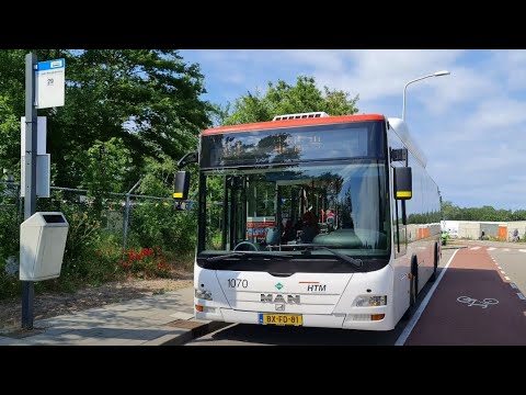HTM lijn 29: Oude Waalsdorperweg - Rijswijk Station | 2021 | 4K