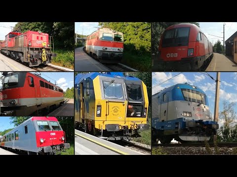 Züge auf der Summerauerbahn im Jahr 2018 - 2019