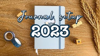 Starting a new journal in 2023 ⛅️ simple journal / diary setup