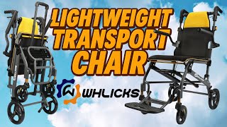 WHLICKS Lightweight Foldable Transport Chair Review: Portable Wheelchair for Seniors