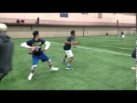 NUC Sports 3 KIngs Quarterback Challenge, Chicago IL Drop and Identify Drills 6